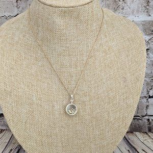 Avon Floating speckles in Crystal Ball Necklace